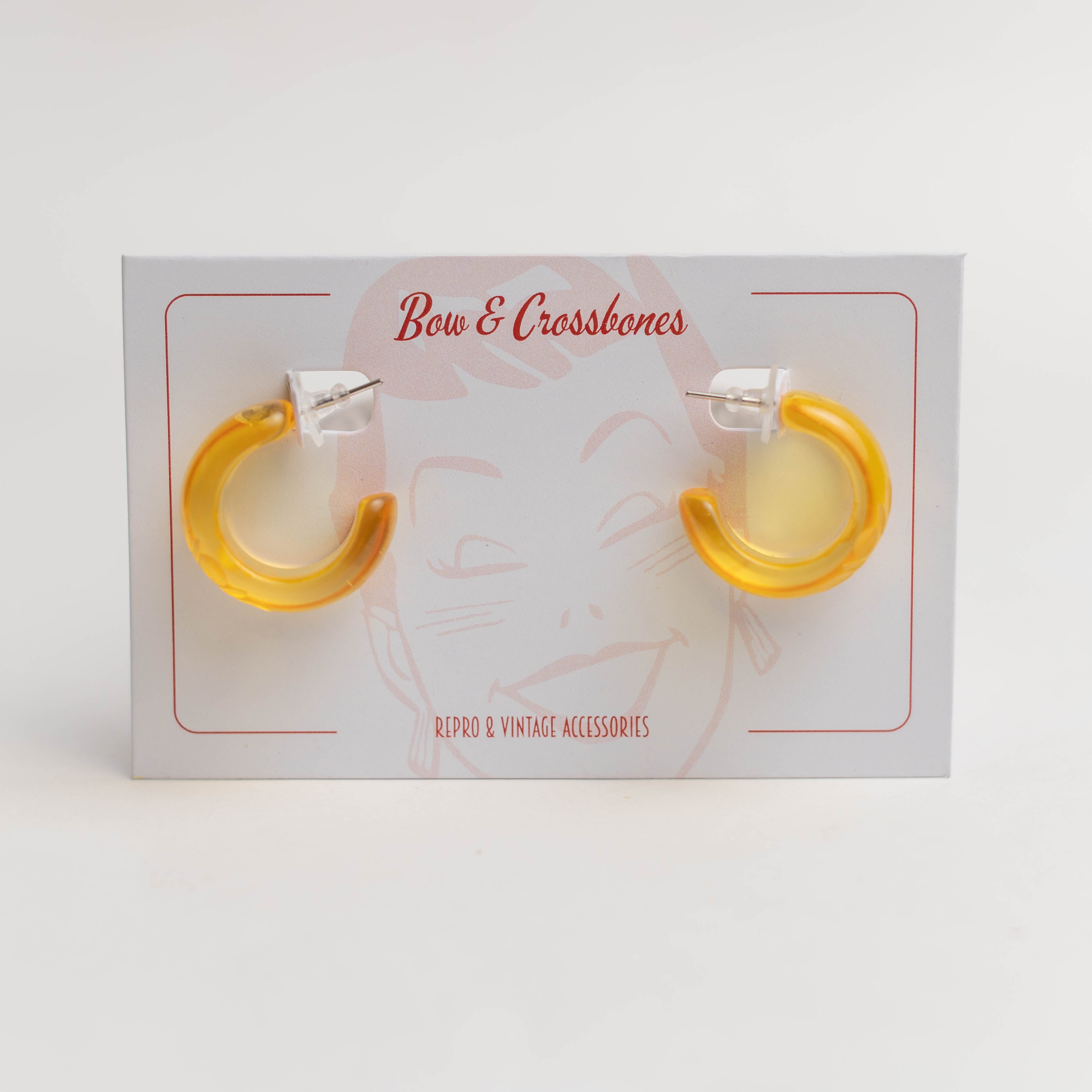Apple Juice Hoop Earrings
