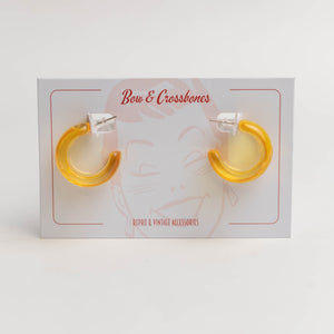 Apple Juice Hoop Earrings