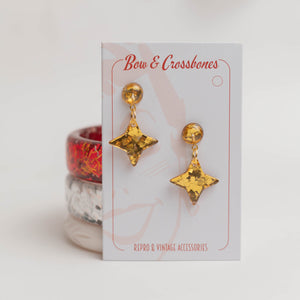Lola Confetti Starburst Earrings - Bucks Fizz - Gold