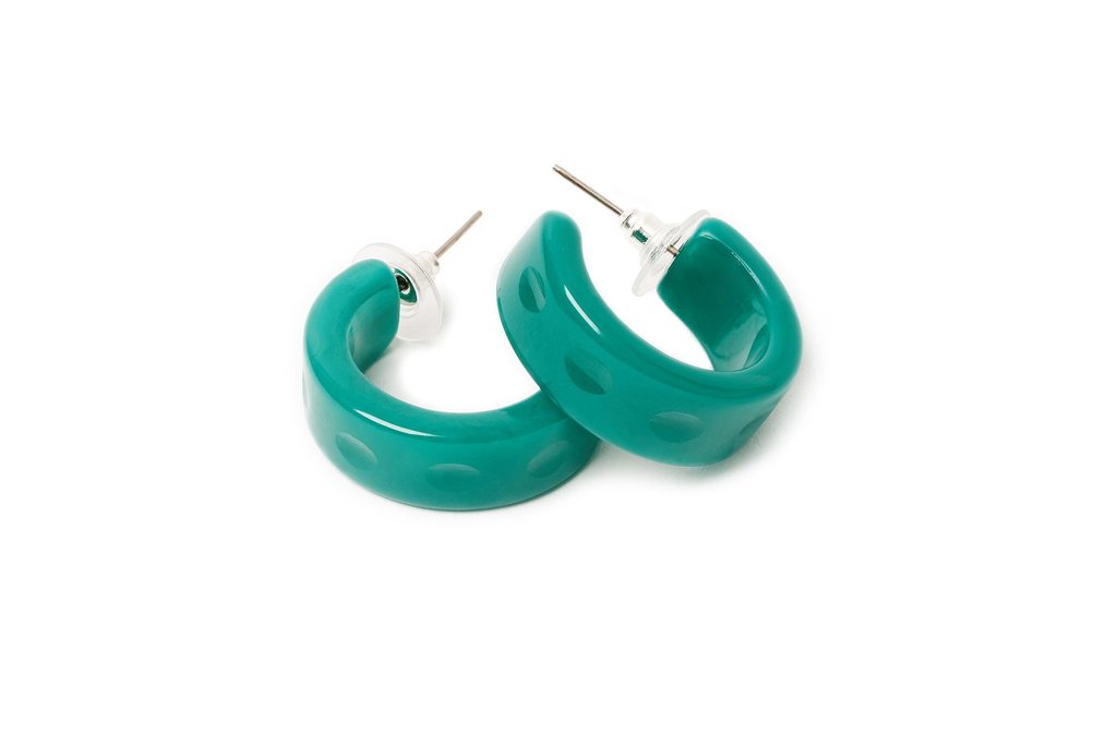Splendette Art Deco Hoop Earrings