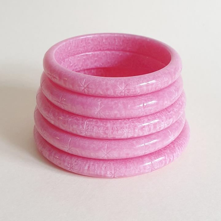 Lucie Starburst Bangle -  Candyfloss Pearl