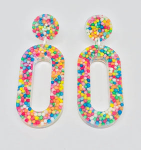 Racetrack Sprinkles Earrings