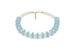 Frosty Fakelite Bead Necklace