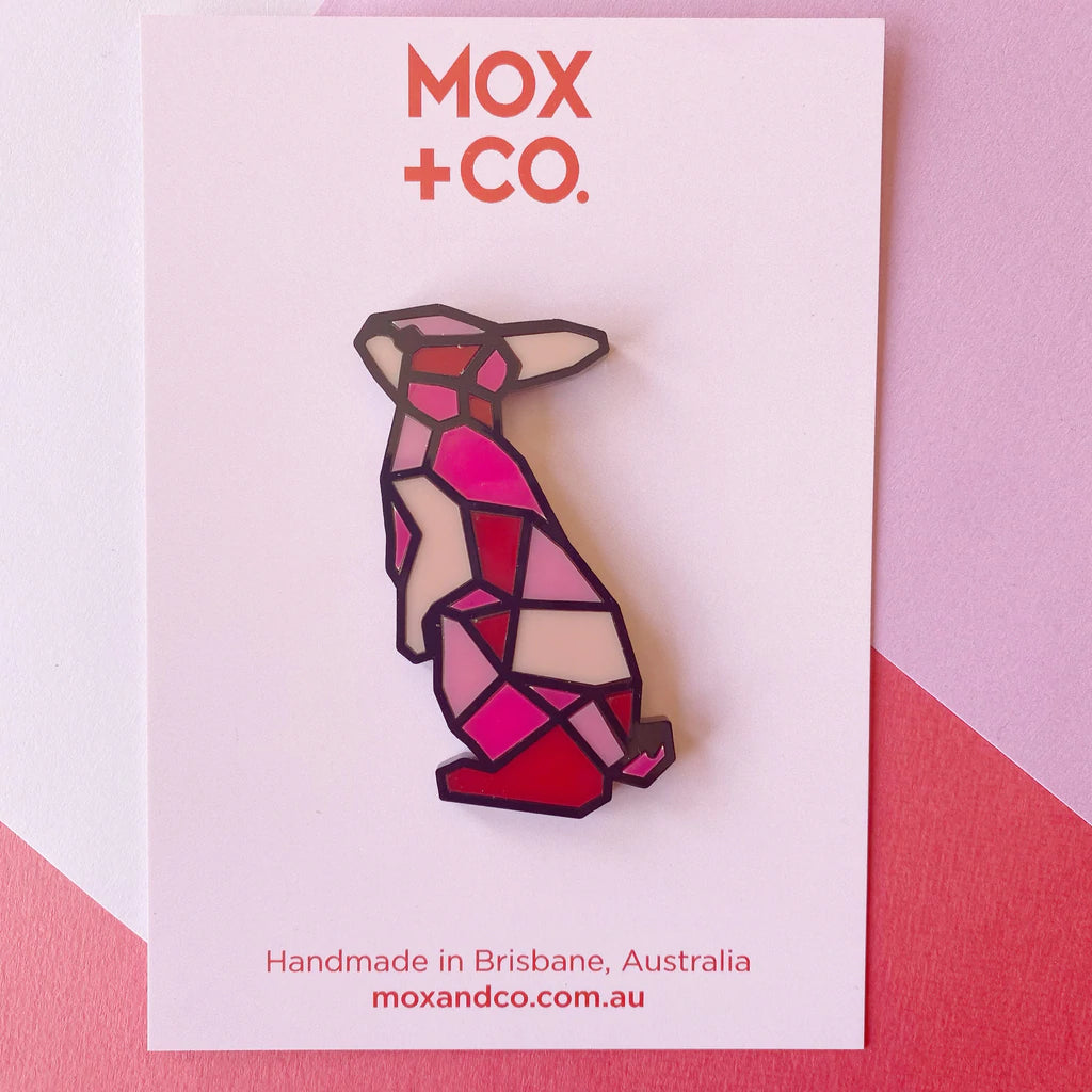 Pink Bunny brooch
