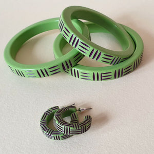 Kane Wicker Thin Bangle - Frankanestein