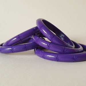 Lucie Starburst Bangle -  Damson Purple