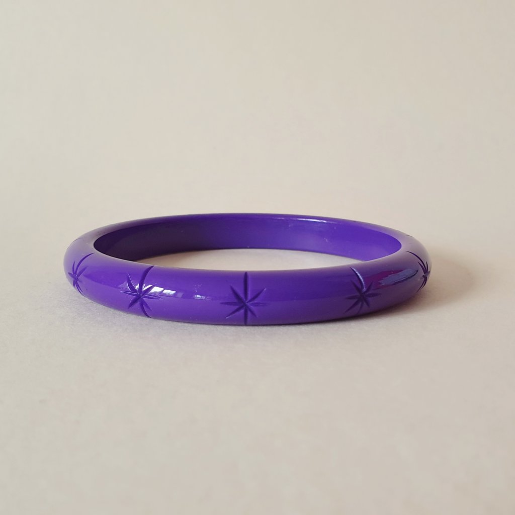 Lucie Starburst Bangle -  Damson Purple