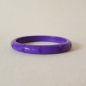 Lucie Starburst Bangle -  Damson Purple