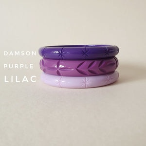 Lucie Starburst Bangle -  Damson Purple