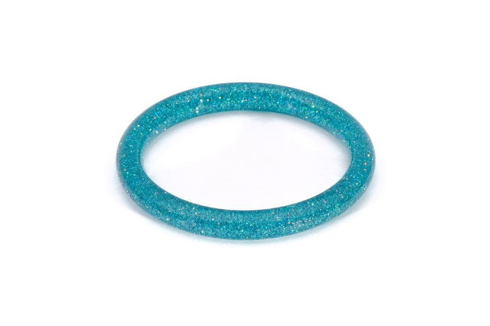Narrow Splendette Glitter Bangle - New Teal