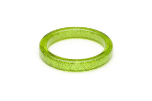 New Lime Glitter Bead Necklace