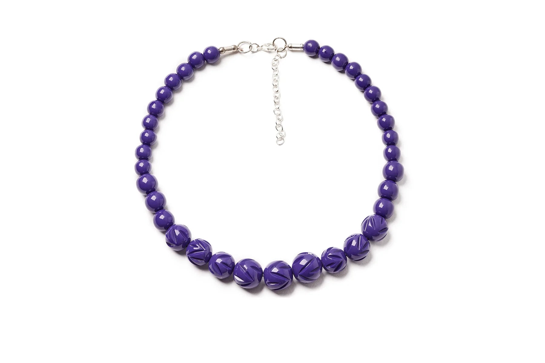 Paradise Heavy Carve Fakelite Bead Necklace