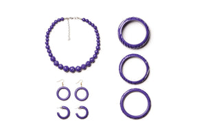 Narrow Paradise Heavy Carve Fakelite Bangle
