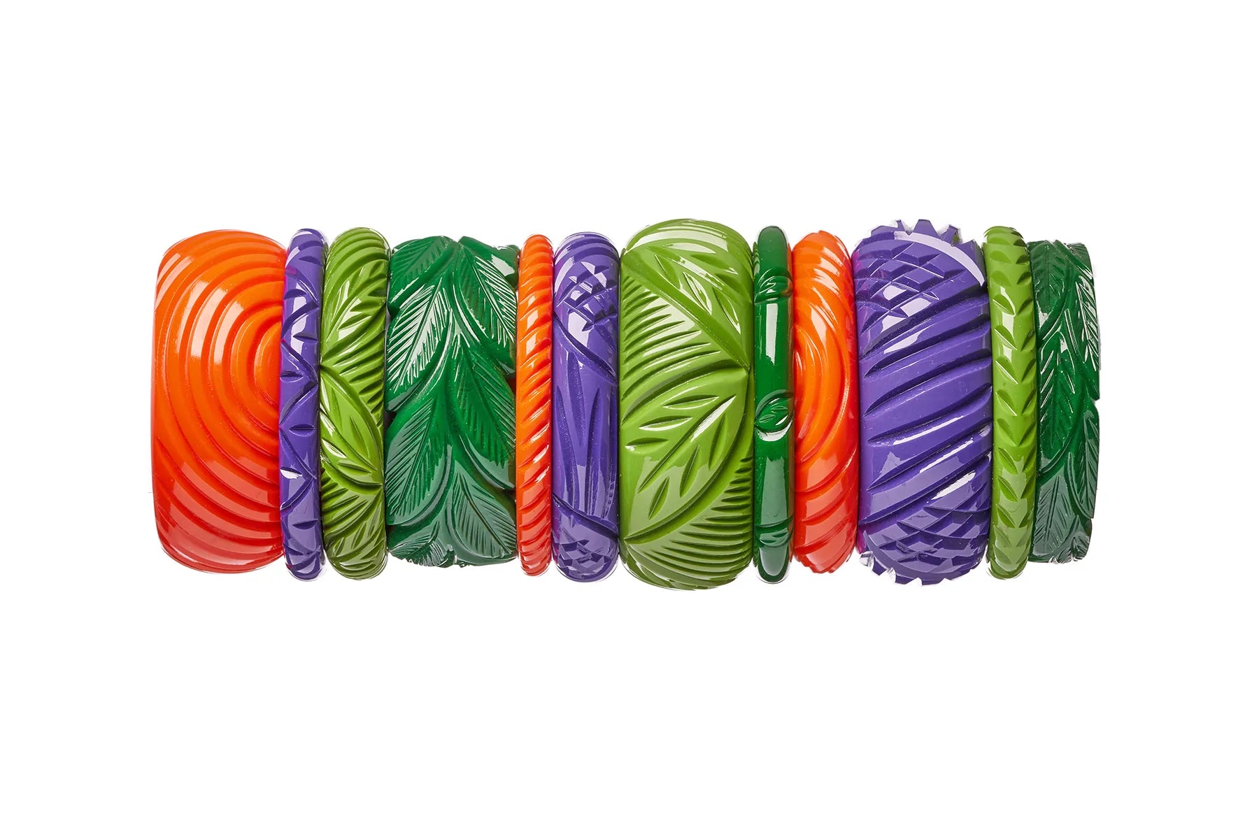 Midi Paradise Heavy Carve Fakelite Bangle