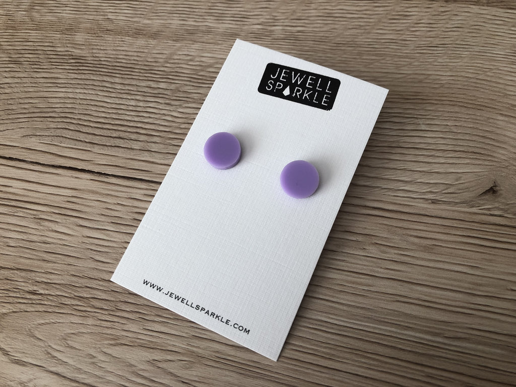 Pastel Purple Acrylic 12mm Circles