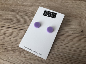 Pastel Purple Acrylic 12mm Circles