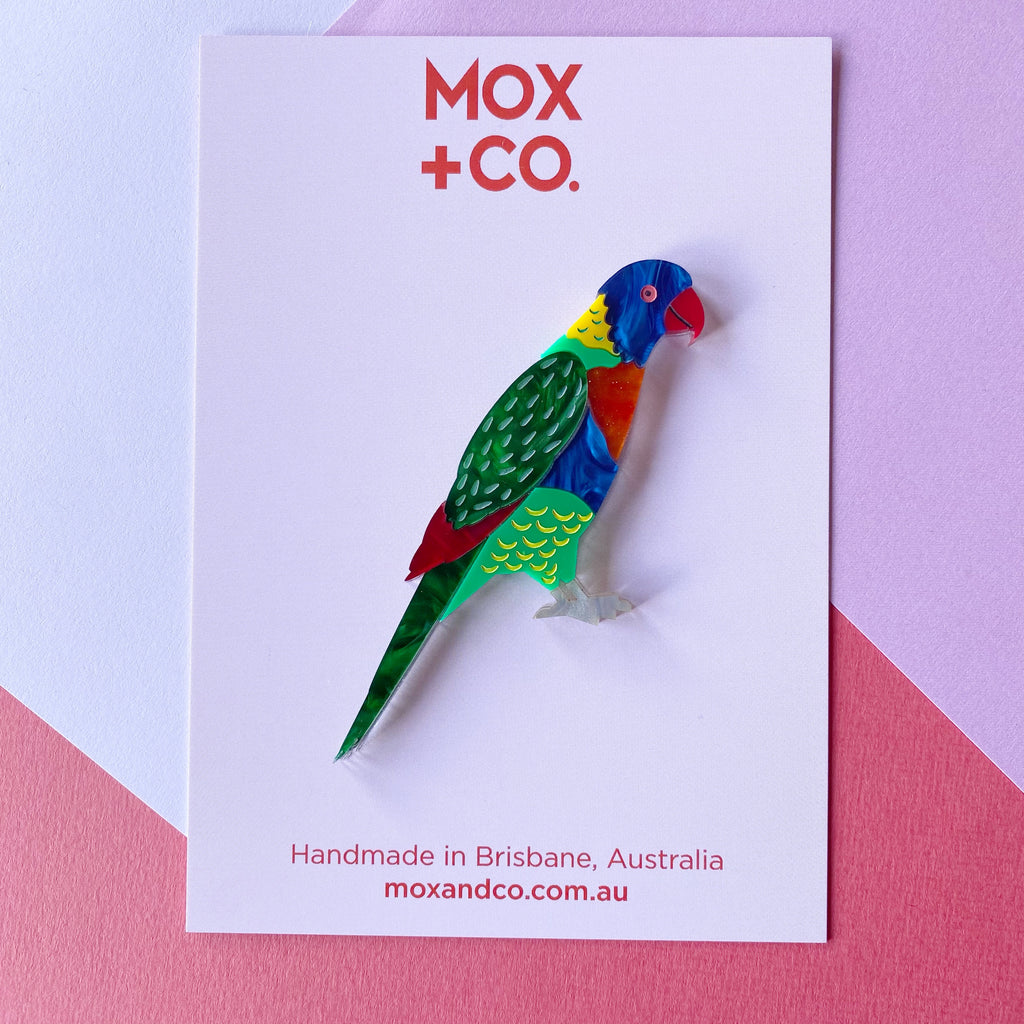 Rainbow Lorikeet Brooch
