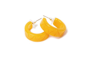 Splendette Art Deco Hoop Earrings