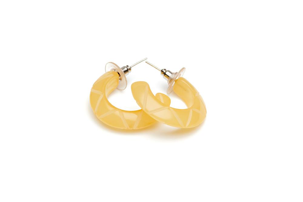 Sherbet Fakelite Hoop Earrings