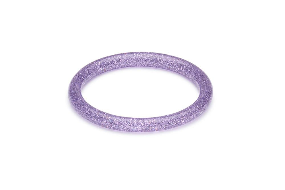 Narrow Lilac Glitter Bangle