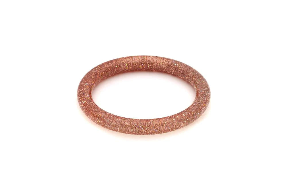Narrow Peachy Glitter Bangle
