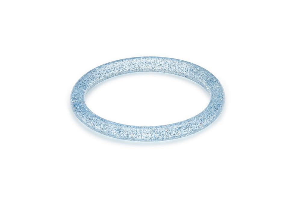 New Narrow Powder Blue Glitter Bangle by Splendette