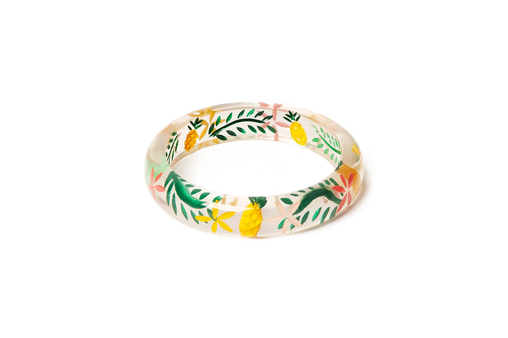 Midi Pineapple clear bangle