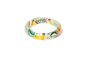 Midi Pineapple clear bangle