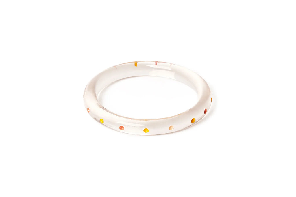 Narrow Pineapple clear bangle