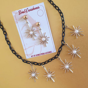 Gold Starburst earrings