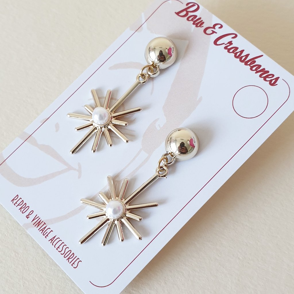 Gold Starburst earrings