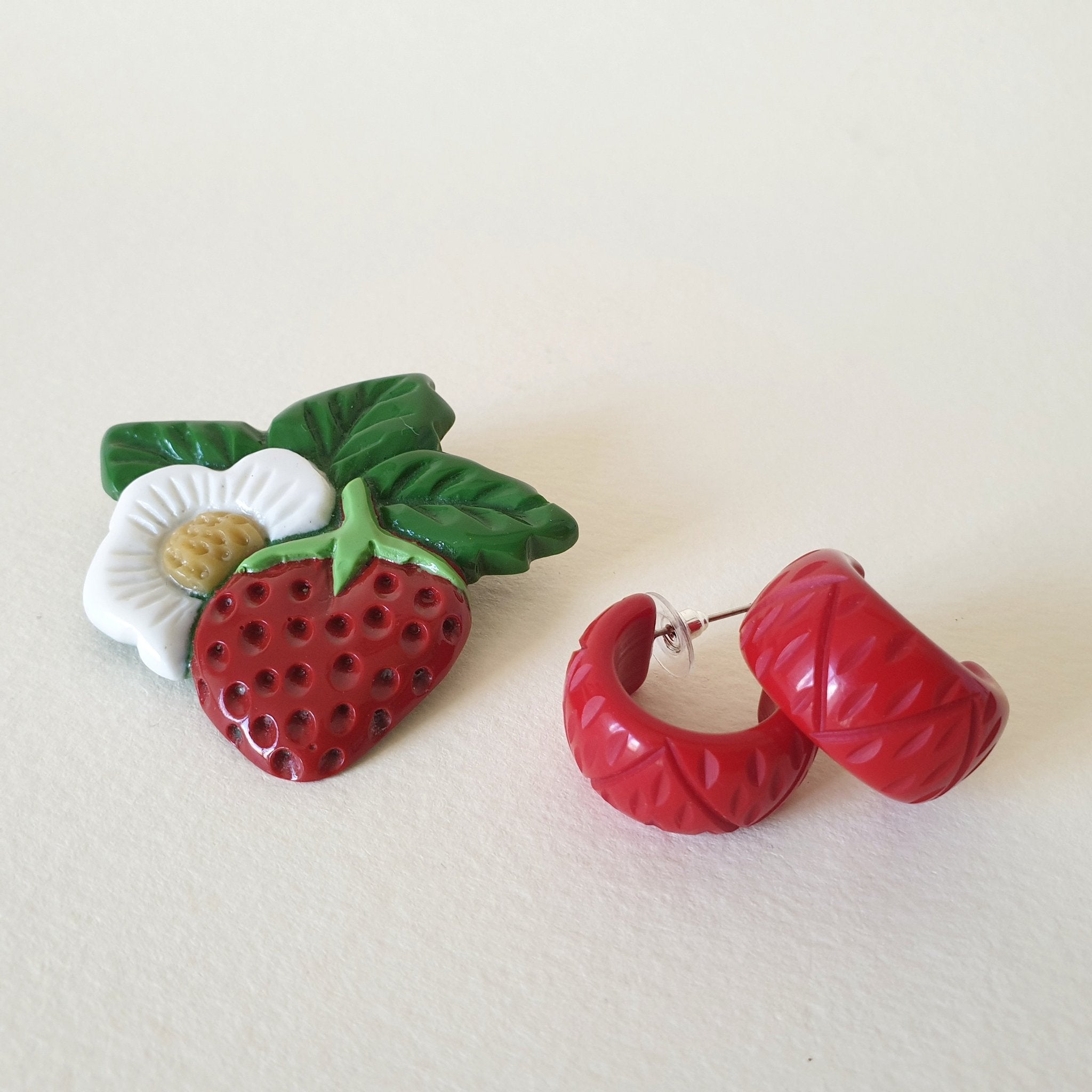 Strawberry Brooch