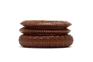 Woven Bamboo Bangles - Set of 3