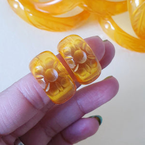 Apple Juice Hoop Earrings