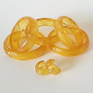 Apple Juice Hoop Earrings