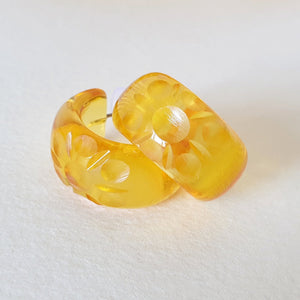 Apple Juice Hoop Earrings