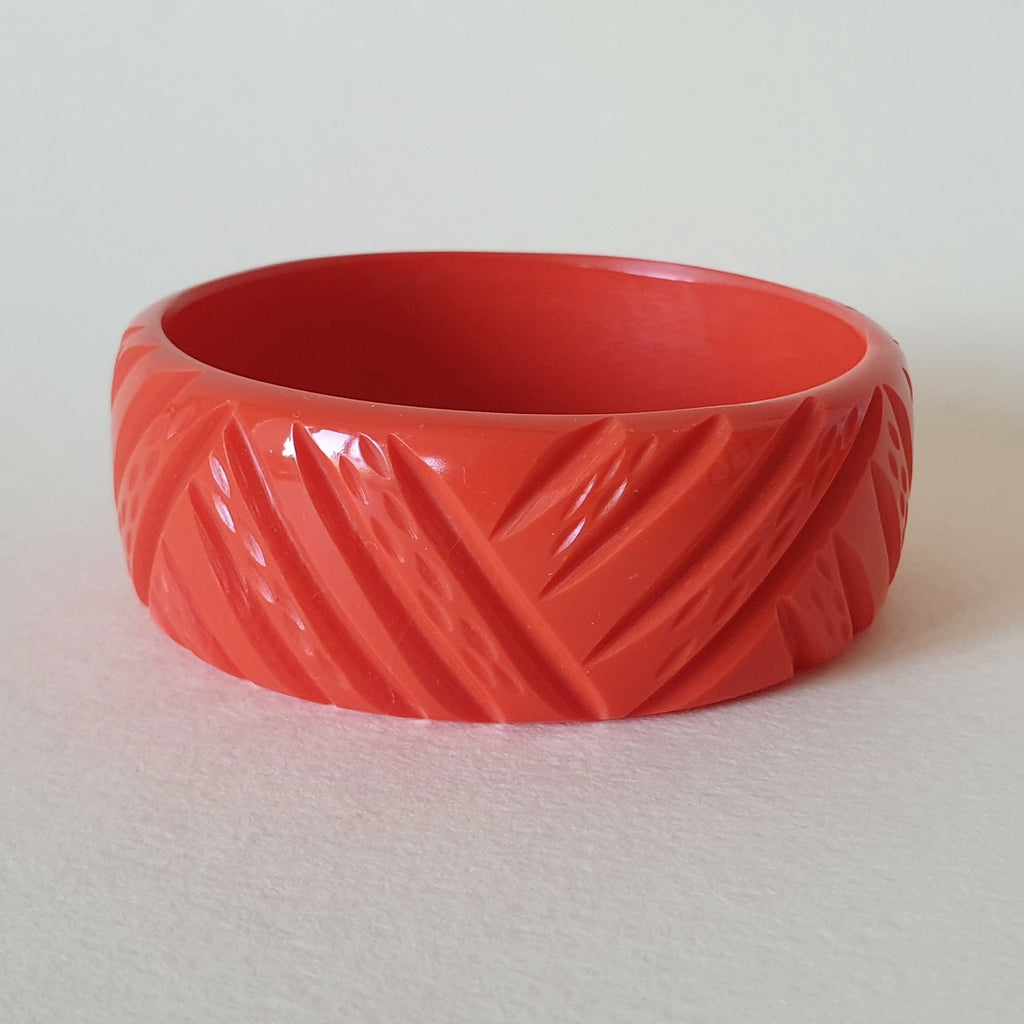 Bark Bangle - Terracotta