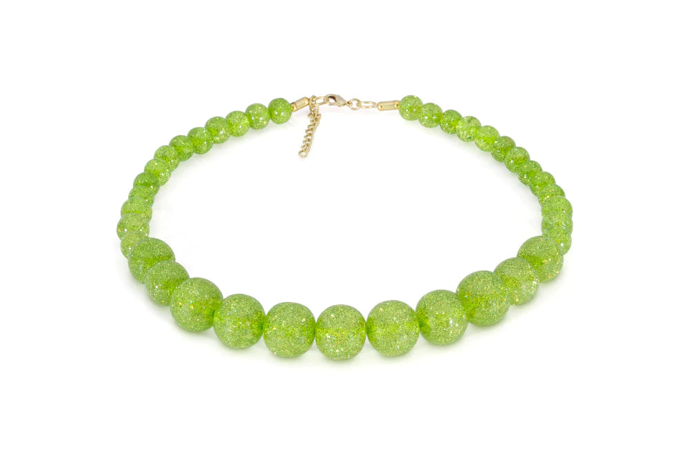 Narrow New Lime Glitter Bangle