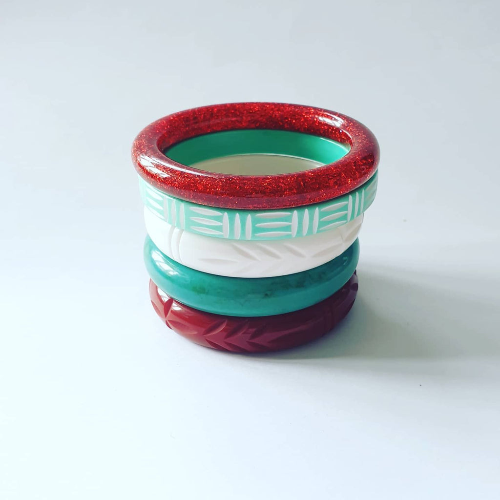 Christmas Bangle Stack - Maiden/small