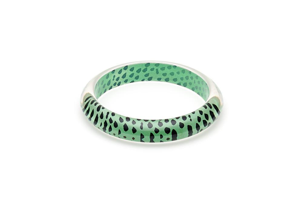 Mint Green Leopard Bangle