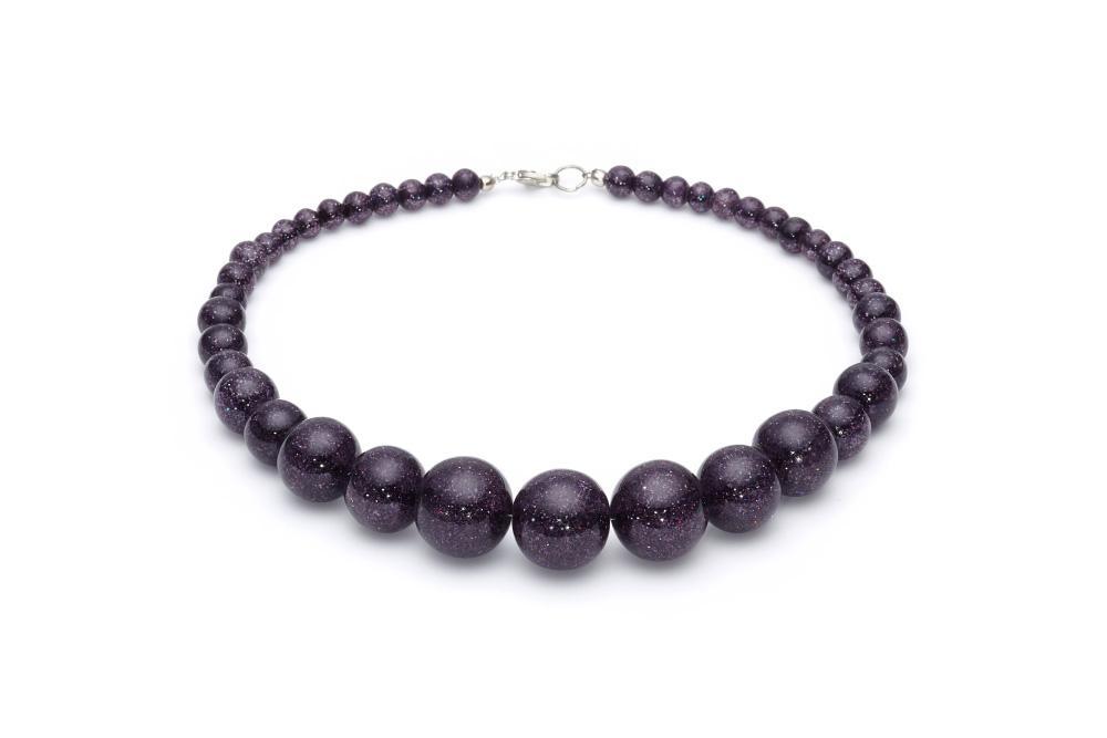 New Gunmetal Bead Necklace