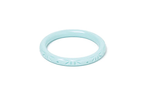 Narrow Surf Heavy Carve Fakelite Bangle