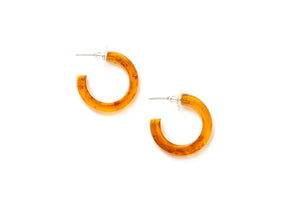 Tortoiseshell Hoop Earrings