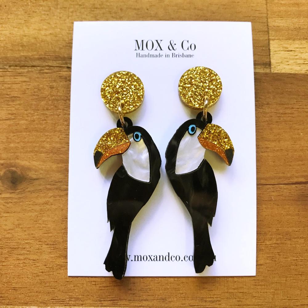 Toucan Dangle Earrings